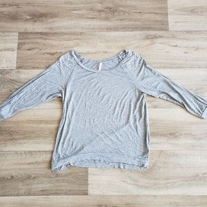 Pearl grey long sleeve shirt